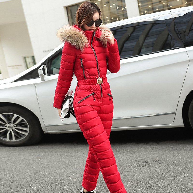 Winter Clothing Trends 2026 - Зимний женский лыжный комбинезон-парка 2026 с