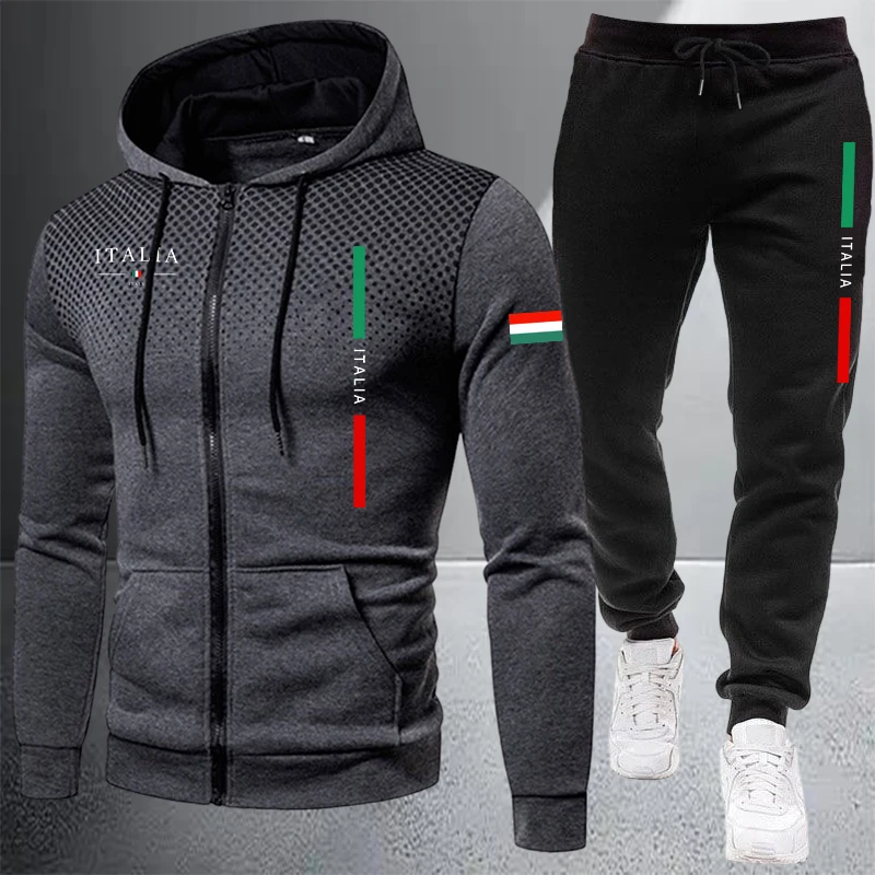 Winter Cloth - Мужской спортивный костюм: повседневная толстовка на
