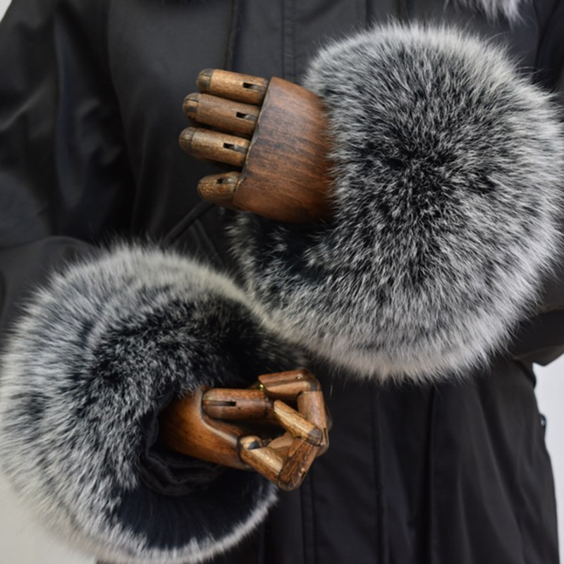 Winter Clothing Stores - Манжеты из лисьего меха для женщин