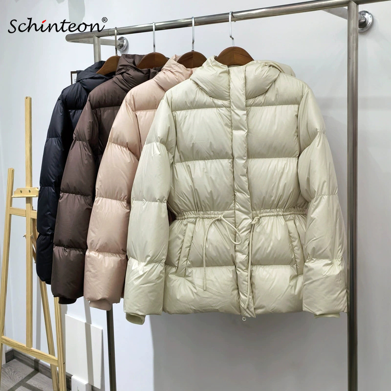 Winter Clothing Trends 2026 - Женская пуховая куртка Schinteon с капюшоном