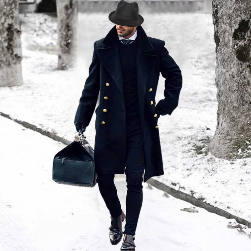 Winter Clothing Taiwan - Новая модная зимняя ветрозащитная мужская куртка-плащ