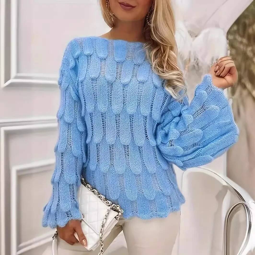 Winter Clothing Taiwan - Осень/зима 2026, женский элегантный полый вязаный