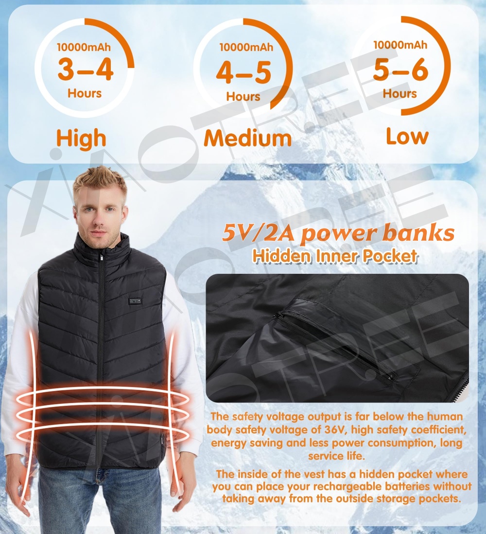 Жилет с подогревом 28/9 зон, м – обзор и цена Winter Clothing Matching